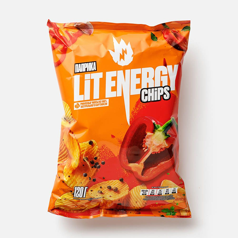 Чипсы от бренда Lit Energy